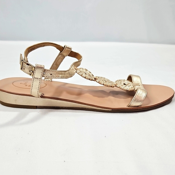 Jack Rogers Gold Women's Sandals Size 9 - Picture 5 of 7